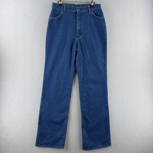 Vintage 70s 80s Lee Jeans Womens Fits 29x32 Denim Bootcut Made in USA Talon Zip